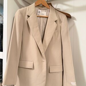 Aritzia Wilfred Cream Blazer
